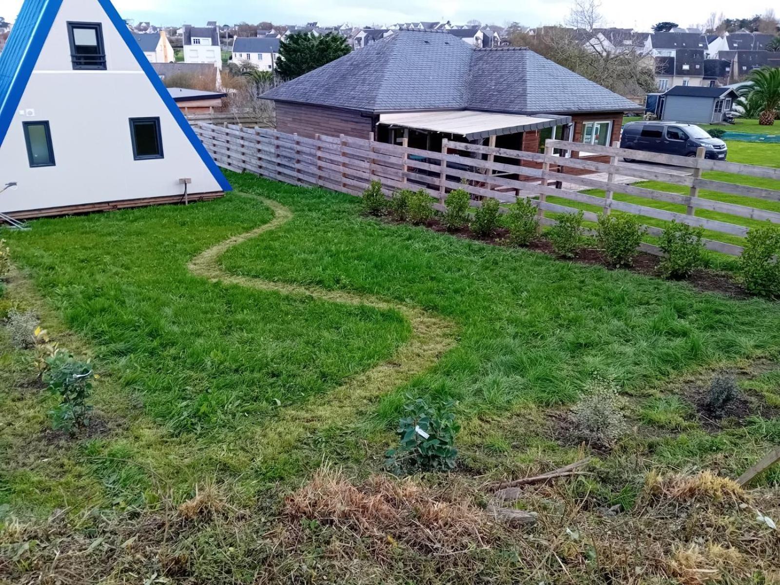 Le Tipi Bleu Tiny House Neuve Avec Terrasse Et Jardin Villa Camaret-sur-Mer Exteriör bild
